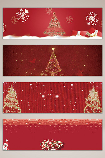 简约质感红色圣诞节电商淘宝banner背图片