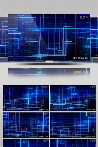 高清高科技数据金融动态背景素材图片