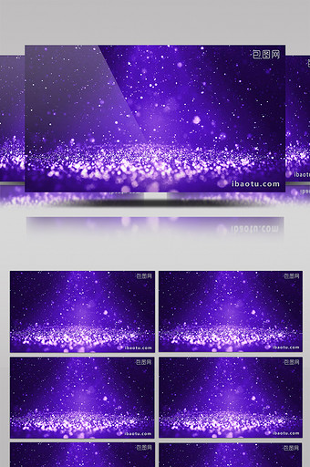 紫色绚丽唯美粒子星空实拍素材图片