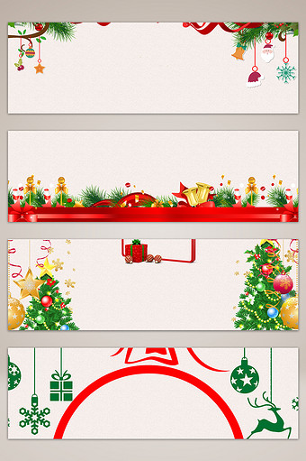 圣诞节简约风格活动电商banner背景图片