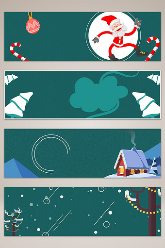 绿色圣诞节电商淘宝banner背景图图片