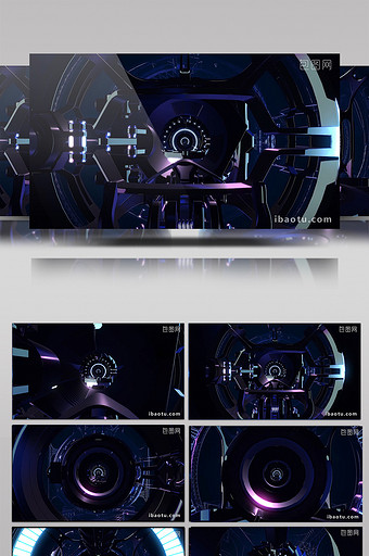 超动感机械节奏VJ视频素材图片