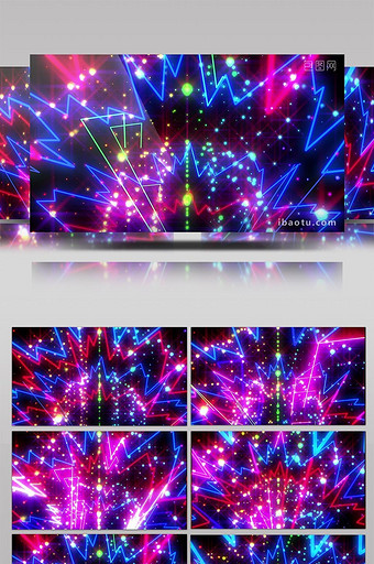酷炫动感粒子光线LED舞台图片