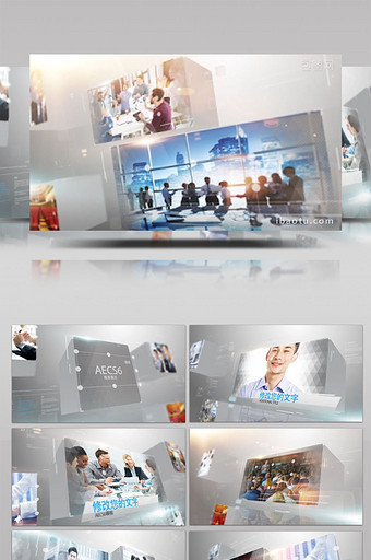 大气三维高科技商务宣传片视频AE模板图片