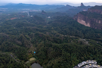 广东丹霞<strong>山景</strong>区自然<strong>风光</strong>航拍摄影图