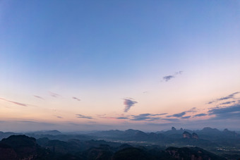 广东丹霞山景区自然风光航拍摄影图