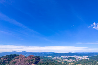 广东丹霞山丹霞地貌航拍摄影图