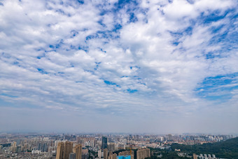 广东东莞城市市中心航拍摄影图