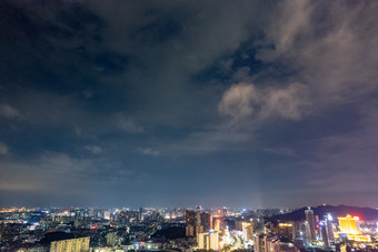 <strong>广东东莞</strong>城市夜景航拍摄影图