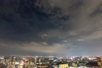 广东<strong>东莞城市</strong>夜景航拍摄影图