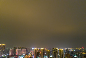 广东<strong>佛山</strong>魁星阁夜景灯光航拍摄影图