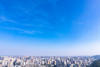 广东惠州城市大景天际线航拍摄影图