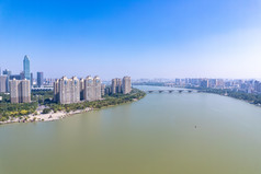 广东惠州城市风光航拍摄影图