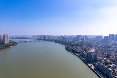 广东惠州城市风光航拍摄影图