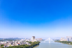 广东惠州城市建设航拍摄影图