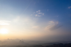 广东韶关丹霞山风景区航拍摄影图