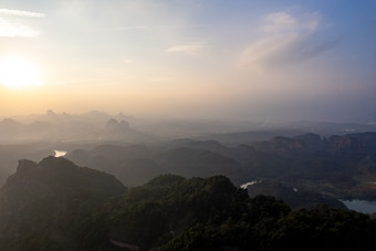 广东韶关<strong>丹霞</strong>山风景区航拍摄影图