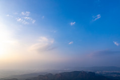 广东韶关丹霞山风景区航拍摄影图