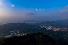 广东韶关丹霞山风景区航拍摄影图