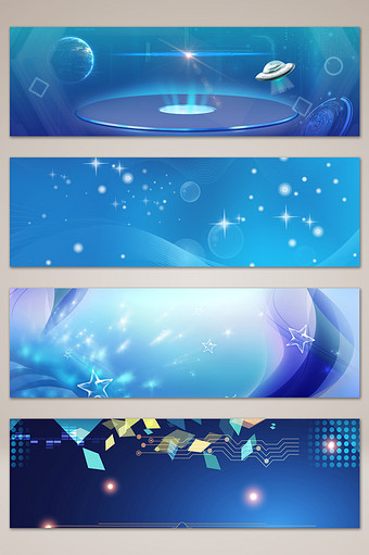 大气科技电子手机banner海报背景图片下载