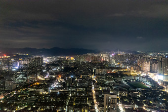 广东<strong>中山</strong>城市夜景万家灯火航拍摄影图