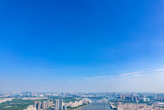 广州城市风光新光大桥航拍摄影图