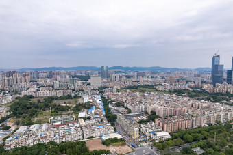 广州城市风光珠江两岸航拍摄影图