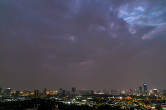 广州夜景大景航拍<strong>摄影图</strong>