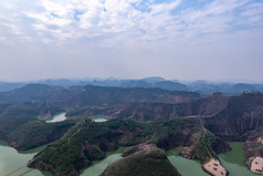 湖南郴州高倚岭丹霞地貌航拍摄影图