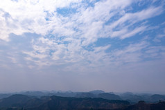 湖南郴州高倚岭丹霞地貌航拍摄影图