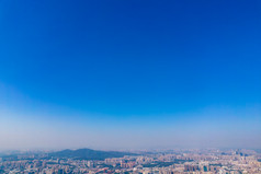 湖南长沙城市风光岳麓山风景区航拍摄影图