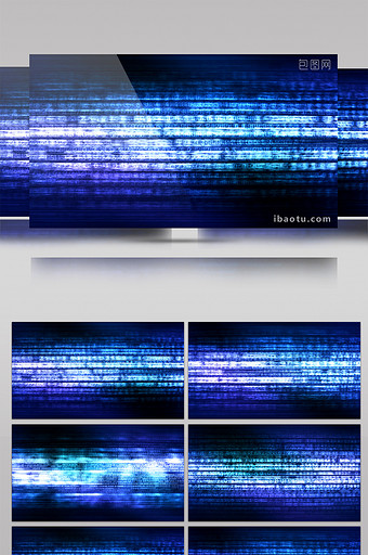 结束序幕蓝色科技背景视频素材图片