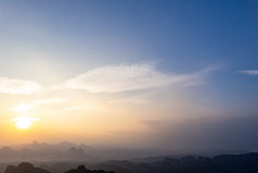 韶关丹霞山丹霞地貌日落晚霞夕阳航拍摄影图