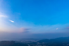 韶关丹霞山丹霞地貌日落晚霞夕阳航拍摄影图