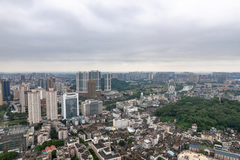 中山城市暴<strong>雨来</strong>临航拍摄影图