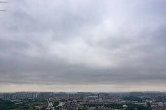 中山城市暴<strong>雨来</strong>临航拍摄影图