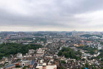 中山城市暴<strong>雨来</strong>临航拍摄影图