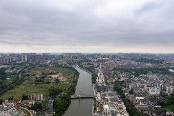 中山城市<strong>雨</strong>季暴<strong>雨来</strong>临航拍摄影图