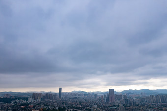 中山城市<strong>雨</strong>季暴<strong>雨来</strong>临航拍摄影图