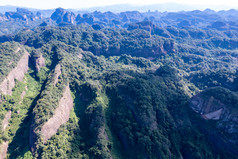 祖国大好河山广东丹霞山丹霞地貌航拍摄影图