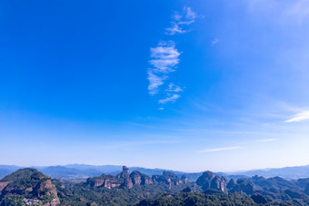 祖国大好河山广东<strong>丹霞</strong>山<strong>丹霞地貌</strong>航拍摄影图