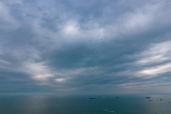 北海银滩风景区航拍摄影图