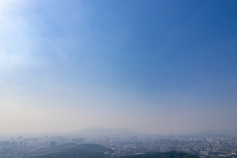 广东江门城市风光白水带公园航拍摄影图