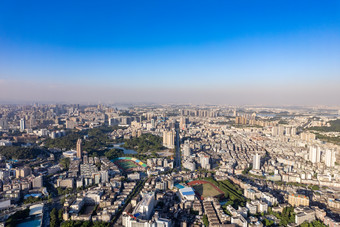 广东江门城市建设大景航拍摄影图