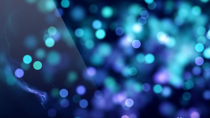 蓝紫梦幻粒子光斑动画循环背景高清视频素材