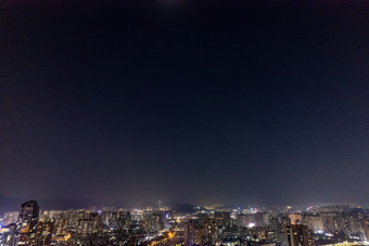 广东中山城市夜景大景航拍<strong>摄影图</strong>