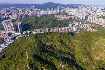 广东珠海城市大景航拍摄影图