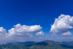 广东珠海城市风光景山公园航拍摄影图