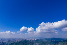 广东珠海城市风光景山公园航拍摄影图