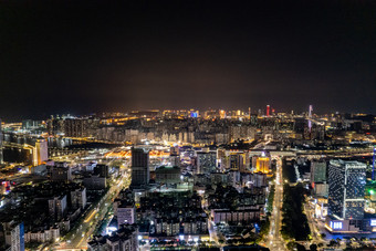 <strong>广东珠海</strong>城市夜景灯光航拍摄影图